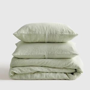 NWOT QUINCE European Linen Duvet Cover Set Full/Queen